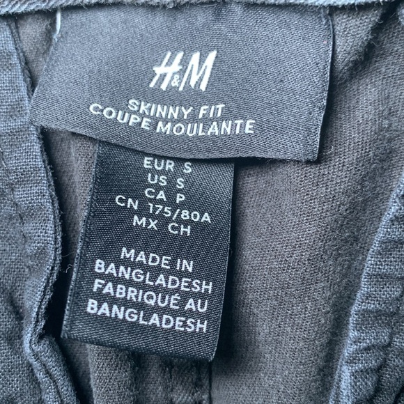 H&M skinny fit cotton jogger cargo pants size small - Picture 6 of 8